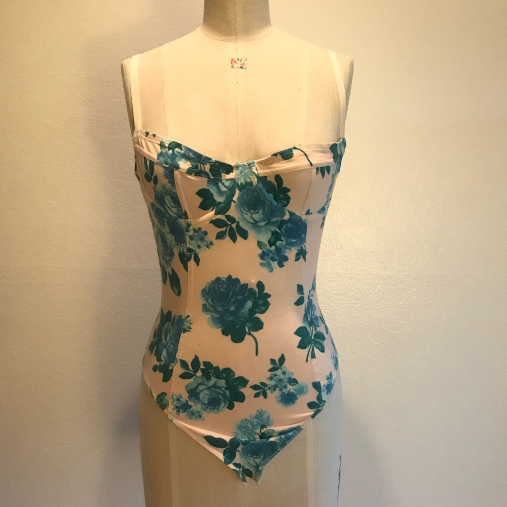 Floral leotard